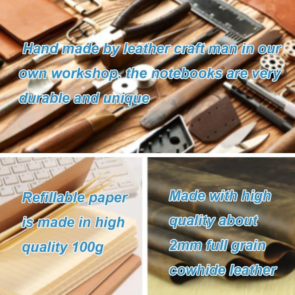 image-Vintage Refill Journals Diary leather midori notepad planner stationery nootbook note books notebook daily paper school supplies