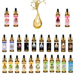 image-10ml Pure Fruit Flower Aroma Fragrance Essential Oil for Candle Soap Making Strawberry Mango Passion Musk Coconut with Dropper