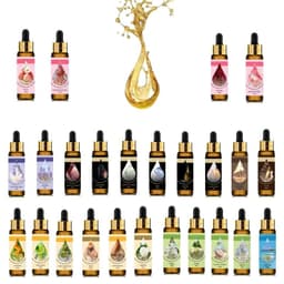 image-10ml Pure Fruit Flower Aroma Fragrance Essential Oil for Candle Soap Making Strawberry Mango Passion Musk Coconut with Dropper