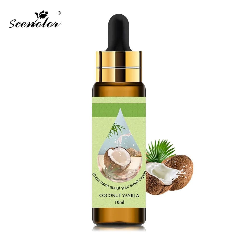 image-10ml Pure Fruit Flower Aroma Fragrance Essential Oil for Candle Soap Making Strawberry Mango Passion Musk Coconut with Dropper
