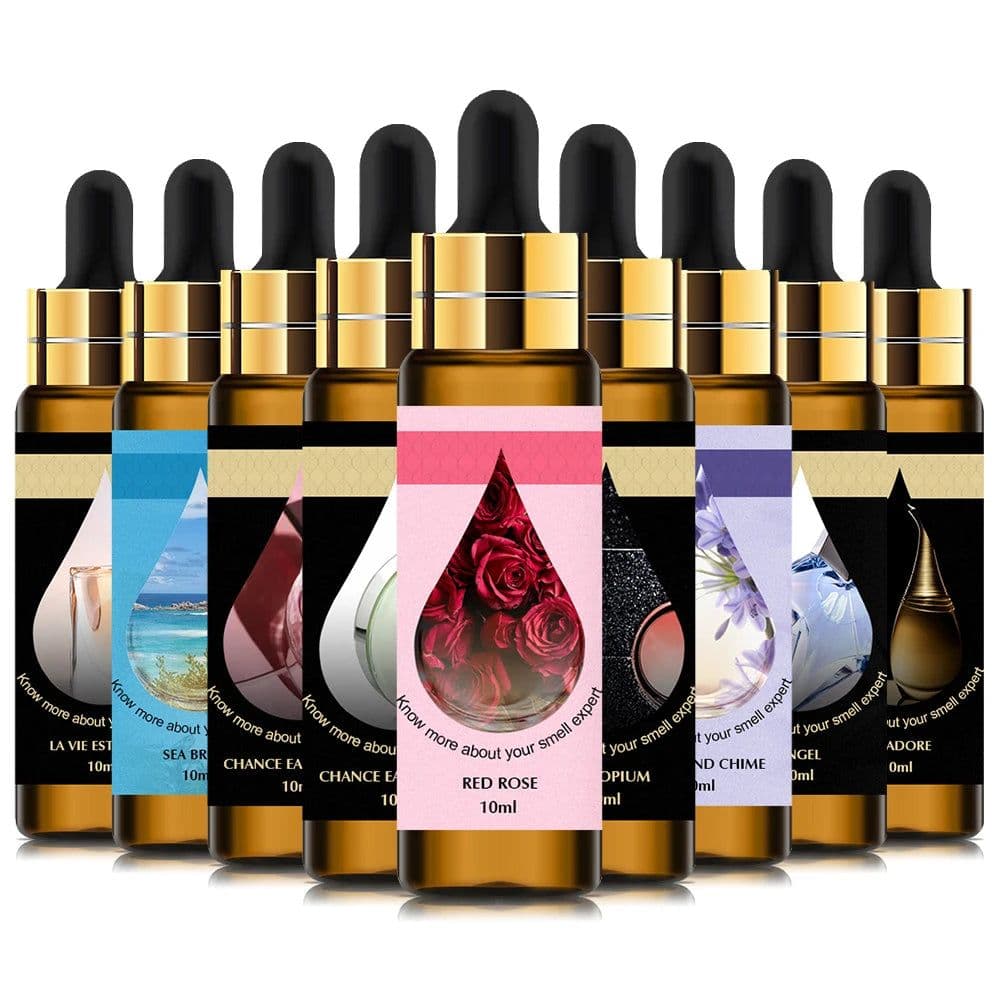 image-10ml Pure Fruit Flower Aroma Fragrance Essential Oil for Candle Soap Making Strawberry Mango Passion Musk Coconut with Dropper