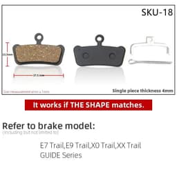 image-4 Pairs Resin MTB Cycling Bike Disc Bicycle Brake Pads for Shimano B01S Deore BR M465 475 Auriga Comp Drako Aquila Hylex