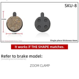 image-4 Pairs Resin MTB Cycling Bike Disc Bicycle Brake Pads for Shimano B01S Deore BR M465 475 Auriga Comp Drako Aquila Hylex