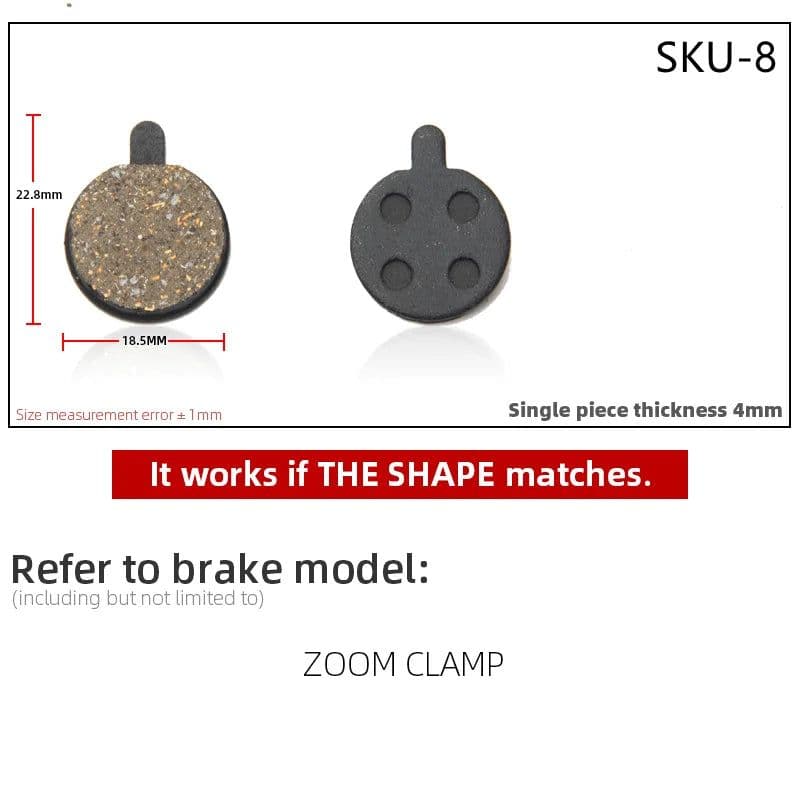 image-4 Pairs Resin MTB Cycling Bike Disc Bicycle Brake Pads for Shimano B01S Deore BR M465 475 Auriga Comp Drako Aquila Hylex