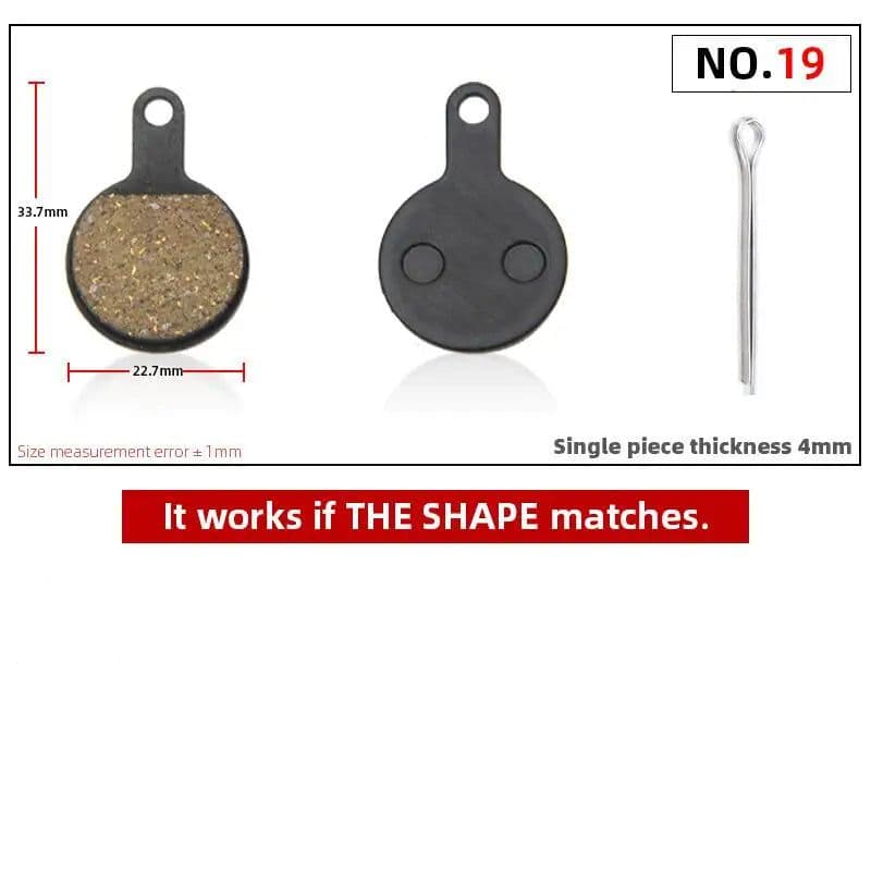 image-4 Pairs Resin MTB Cycling Bike Disc Bicycle Brake Pads for Shimano B01S Deore BR M465 475 Auriga Comp Drako Aquila Hylex