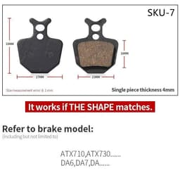 image-4 Pairs Resin MTB Cycling Bike Disc Bicycle Brake Pads for Shimano B01S Deore BR M465 475 Auriga Comp Drako Aquila Hylex