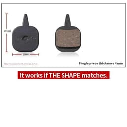 image-4 Pairs Resin MTB Cycling Bike Disc Bicycle Brake Pads for Shimano B01S Deore BR M465 475 Auriga Comp Drako Aquila Hylex