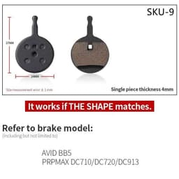 image-4 Pairs Resin MTB Cycling Bike Disc Bicycle Brake Pads for Shimano B01S Deore BR M465 475 Auriga Comp Drako Aquila Hylex