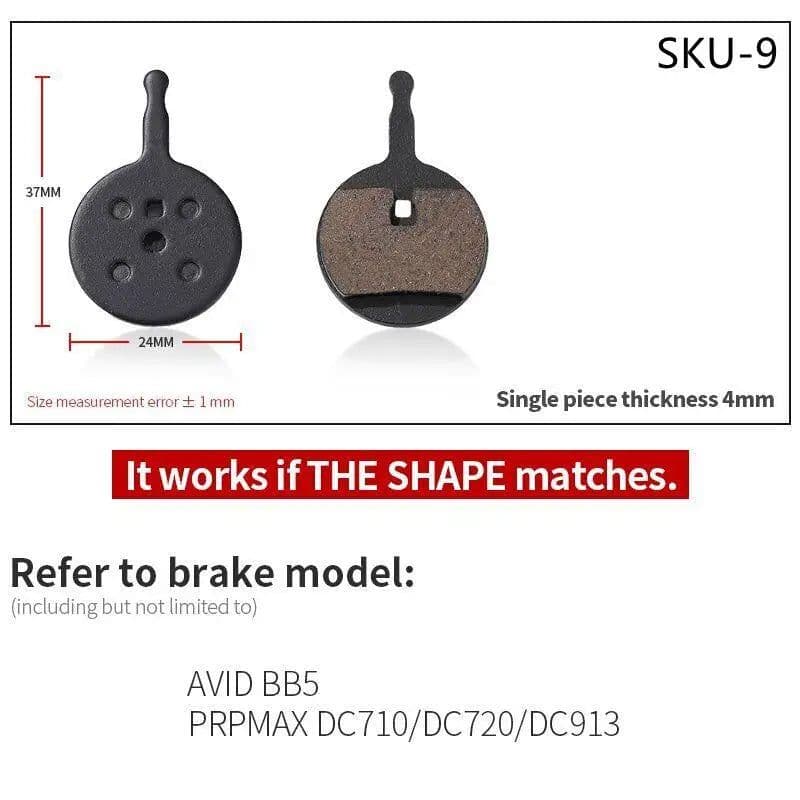 image-4 Pairs Resin MTB Cycling Bike Disc Bicycle Brake Pads for Shimano B01S Deore BR M465 475 Auriga Comp Drako Aquila Hylex