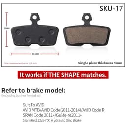 image-4 Pairs Resin MTB Cycling Bike Disc Bicycle Brake Pads for Shimano B01S Deore BR M465 475 Auriga Comp Drako Aquila Hylex
