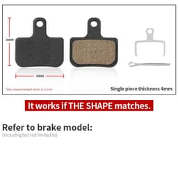image-4 Pairs Resin MTB Cycling Bike Disc Bicycle Brake Pads for Shimano B01S Deore BR M465 475 Auriga Comp Drako Aquila Hylex
