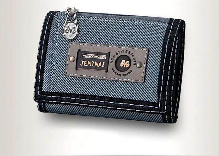 image-Wallets for Men Hasp Zipper Canvas Male Purses Short Wallet Quality Cards ID Holder Money Bags Clutches Coin Purse Burse Pocket