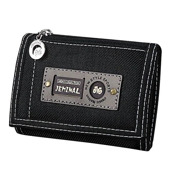 image-Wallets for Men Hasp Zipper Canvas Male Purses Short Wallet Quality Cards ID Holder Money Bags Clutches Coin Purse Burse Pocket