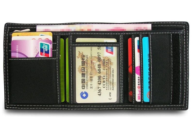 image-Wallets for Men Hasp Zipper Canvas Male Purses Short Wallet Quality Cards ID Holder Money Bags Clutches Coin Purse Burse Pocket