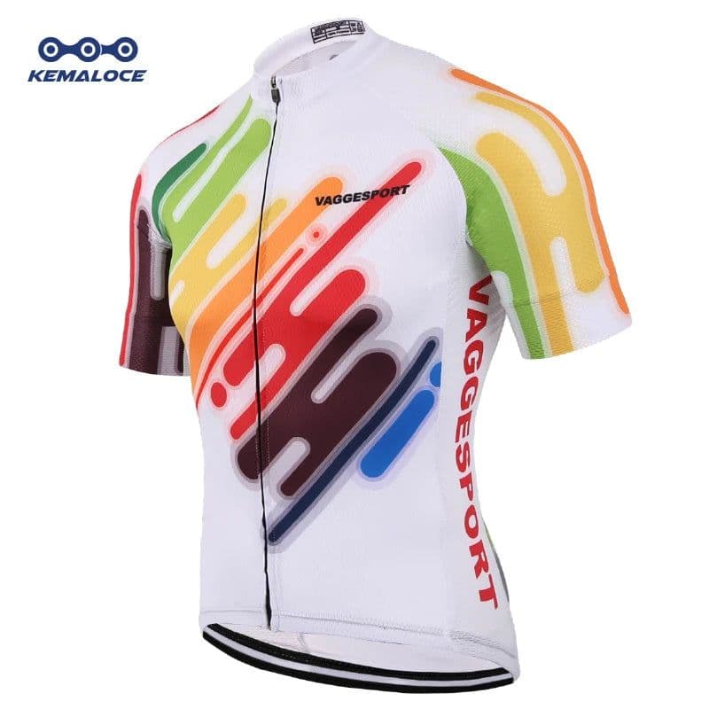 image-KEMALOCE Cycling Jersey 2022 Road Men Quick Dry Bicycle China Summer Anti-Uv MTB Dry Racing White Fit Blank XS-5XL Bike T Shirt