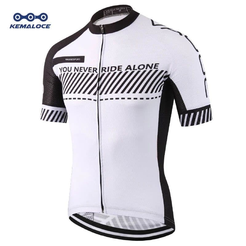 image-KEMALOCE Cycling Jersey 2022 Road Men Quick Dry Bicycle China Summer Anti-Uv MTB Dry Racing White Fit Blank XS-5XL Bike T Shirt