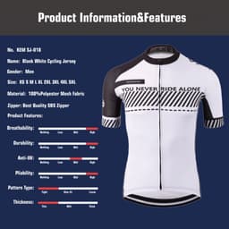 image-KEMALOCE Cycling Jersey 2022 Road Men Quick Dry Bicycle China Summer Anti-Uv MTB Dry Racing White Fit Blank XS-5XL Bike T Shirt