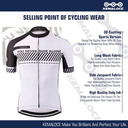 image-KEMALOCE Cycling Jersey 2022 Road Men Quick Dry Bicycle China Summer Anti-Uv MTB Dry Racing White Fit Blank XS-5XL Bike T Shirt