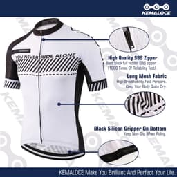 image-KEMALOCE Cycling Jersey 2022 Road Men Quick Dry Bicycle China Summer Anti-Uv MTB Dry Racing White Fit Blank XS-5XL Bike T Shirt