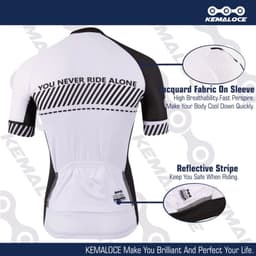 image-KEMALOCE Cycling Jersey 2022 Road Men Quick Dry Bicycle China Summer Anti-Uv MTB Dry Racing White Fit Blank XS-5XL Bike T Shirt