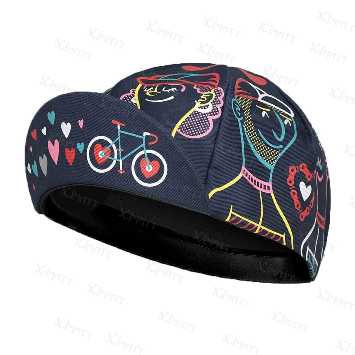 image-XIMATT Classic Retro Red Blue Green Polyester Cycling Caps Summer Sports Quick Dry Bicycle Hat Men And Women Wear Breathable