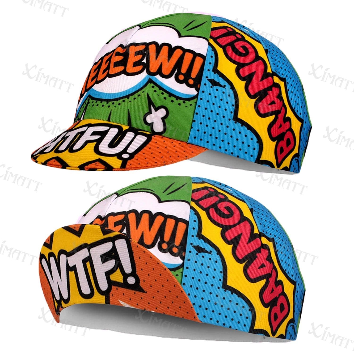 image-XIMATT Classic Retro Red Blue Green Polyester Cycling Caps Summer Sports Quick Dry Bicycle Hat Men And Women Wear Breathable