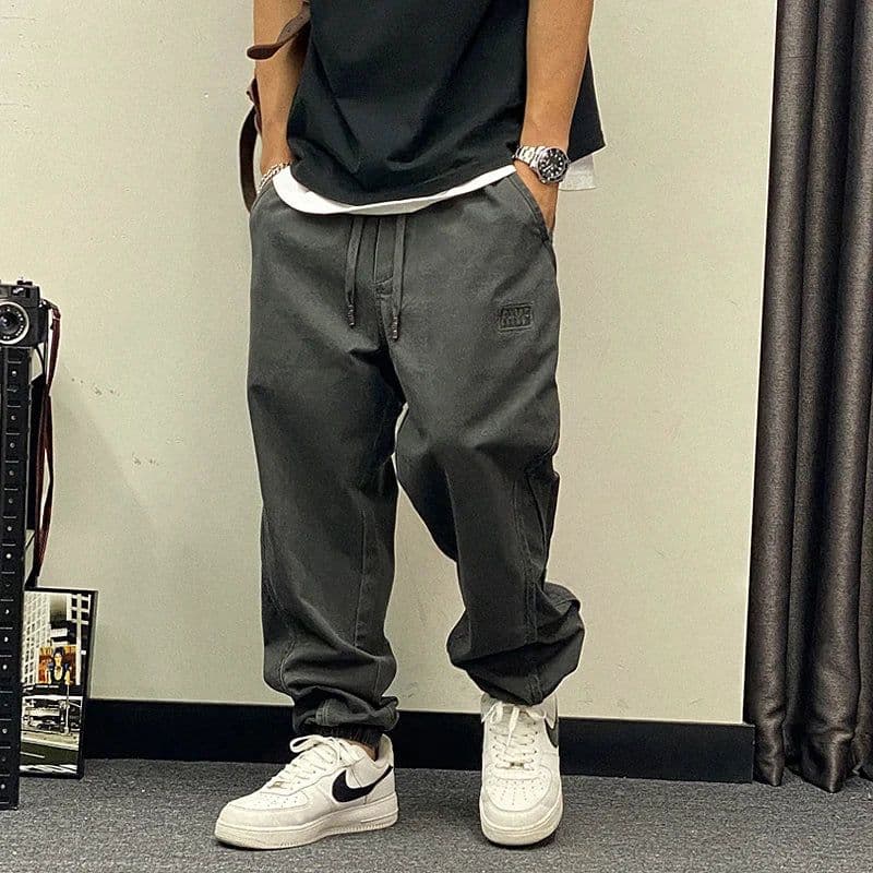 image-Plus Size Japanese Streetwear Oversize Cargo Pants Men Clothing Harajuku Casual Joggers Korean Hip Hop Baggy Trousers Male