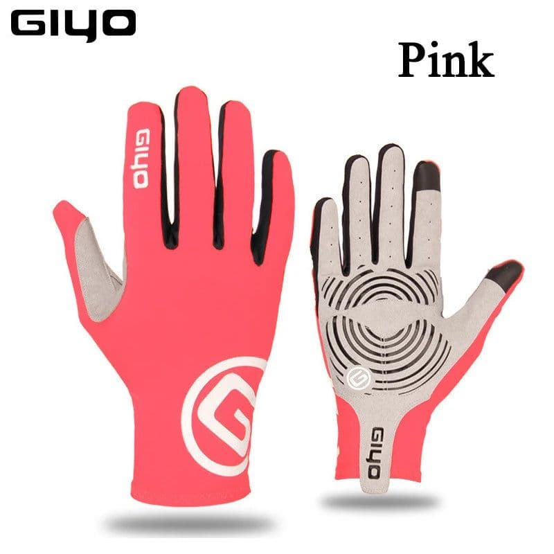 image-GIYO Touch Screen Full Half Fingers Gel Breathable Sports Cycling Gloves MTB Road Bike Riding Racing Women Men Bicycle Gloves