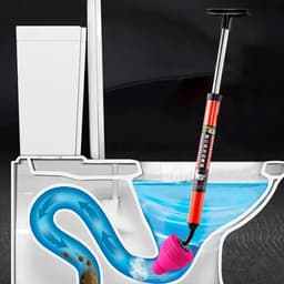 image-High Pressure Toilet Plunger Manual Air Drain Pipe Plunger Unblock One Shot Sewer Dredging Pipe Opener Drains Cleaning Tools