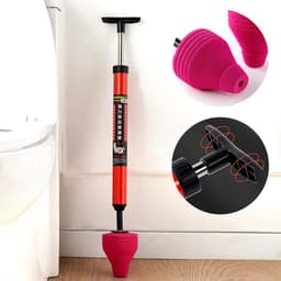 image-High Pressure Toilet Plunger Manual Air Drain Pipe Plunger Unblock One Shot Sewer Dredging Pipe Opener Drains Cleaning Tools