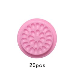 image-20/100pcs Disposable Plastic Flower Holder Sticker Glue Adhesive Pallet Grafted lashes tool For Eyelash Extension Makeup Tools
