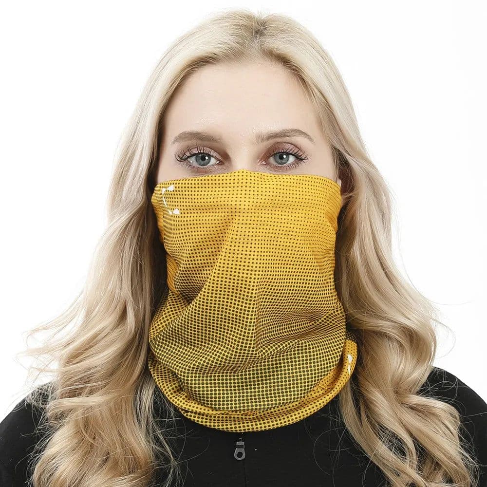 image-2024 New Design Gradient Color Turban For Woman Man UV Protection Bandana Sports Mask Balaclava Cycling Scarf Neck Gaiter