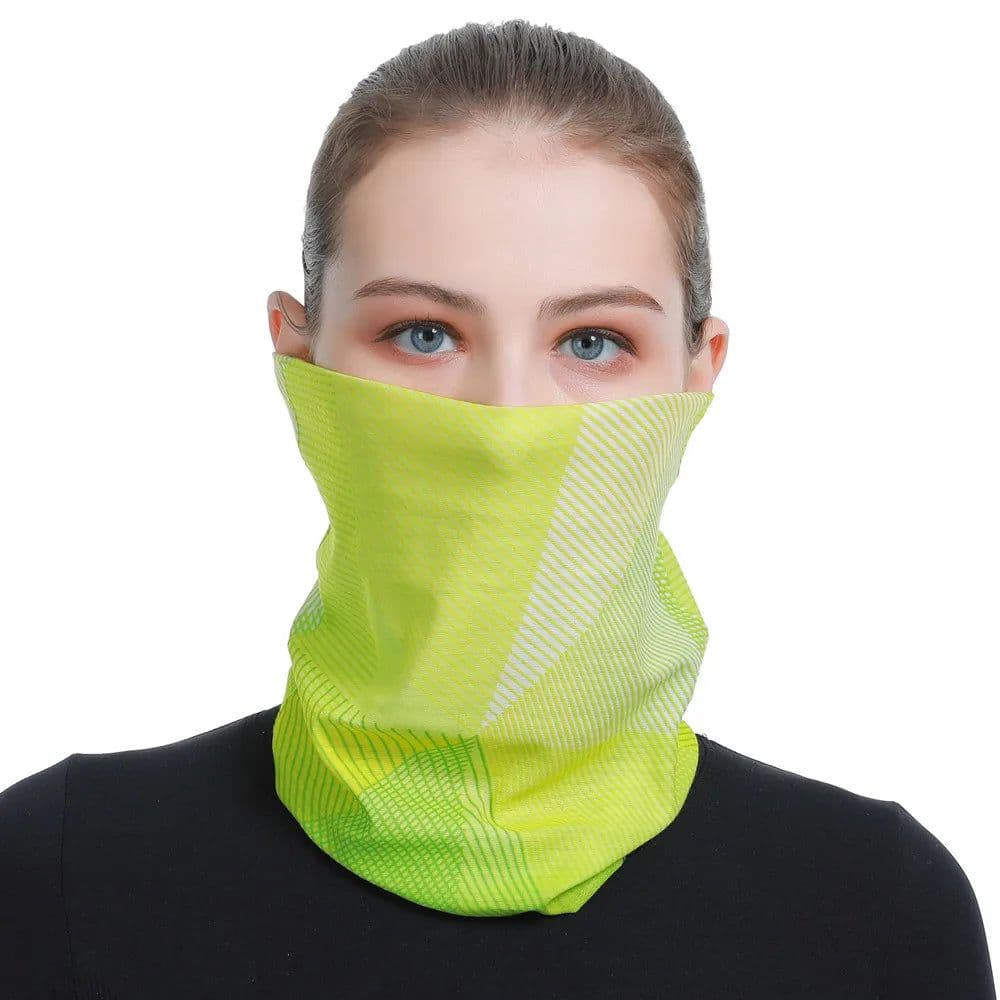 image-2024 New Design Gradient Color Turban For Woman Man UV Protection Bandana Sports Mask Balaclava Cycling Scarf Neck Gaiter