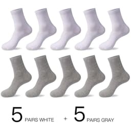 image-HSS 2023 Men's Cotton Socks New styles 10 Pairs / Lot Black Business Men Socks Breathable Spring Summer for Male US size(6.5-12)