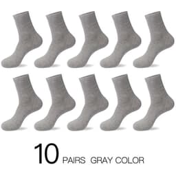 image-HSS 2023 Men's Cotton Socks New styles 10 Pairs / Lot Black Business Men Socks Breathable Spring Summer for Male US size(6.5-12)