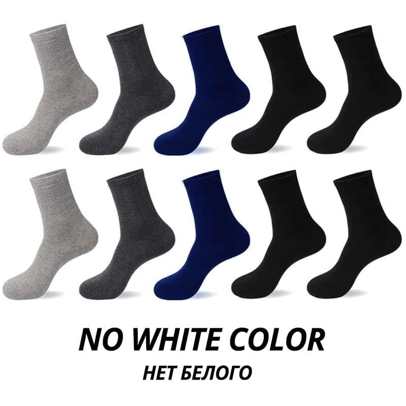 image-HSS 2023 Men's Cotton Socks New styles 10 Pairs / Lot Black Business Men Socks Breathable Spring Summer for Male US size(6.5-12)
