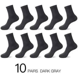image-HSS 2023 Men's Cotton Socks New styles 10 Pairs / Lot Black Business Men Socks Breathable Spring Summer for Male US size(6.5-12)