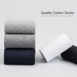 image-HSS 2023 Men's Cotton Socks New styles 10 Pairs / Lot Black Business Men Socks Breathable Spring Summer for Male US size(6.5-12)