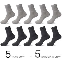 image-HSS 2023 Men's Cotton Socks New styles 10 Pairs / Lot Black Business Men Socks Breathable Spring Summer for Male US size(6.5-12)