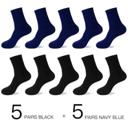 image-HSS 2023 Men's Cotton Socks New styles 10 Pairs / Lot Black Business Men Socks Breathable Spring Summer for Male US size(6.5-12)