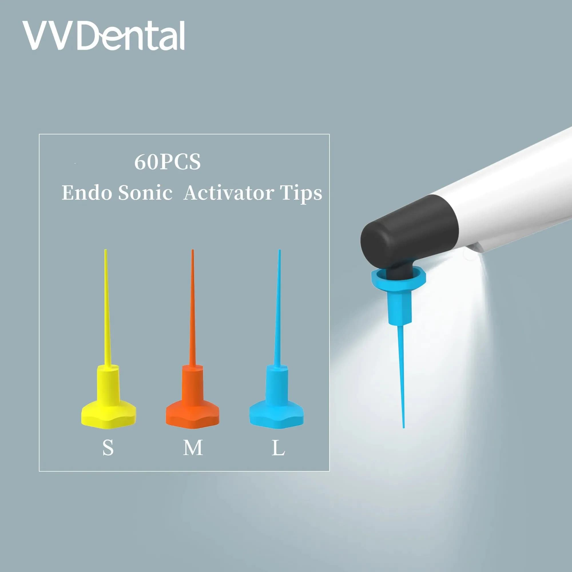 image-60 PCS/Set Dental Sonic Irrigator Tips Endo Sonic Activator Tips For Root Canal Dental Endodontics Instrument