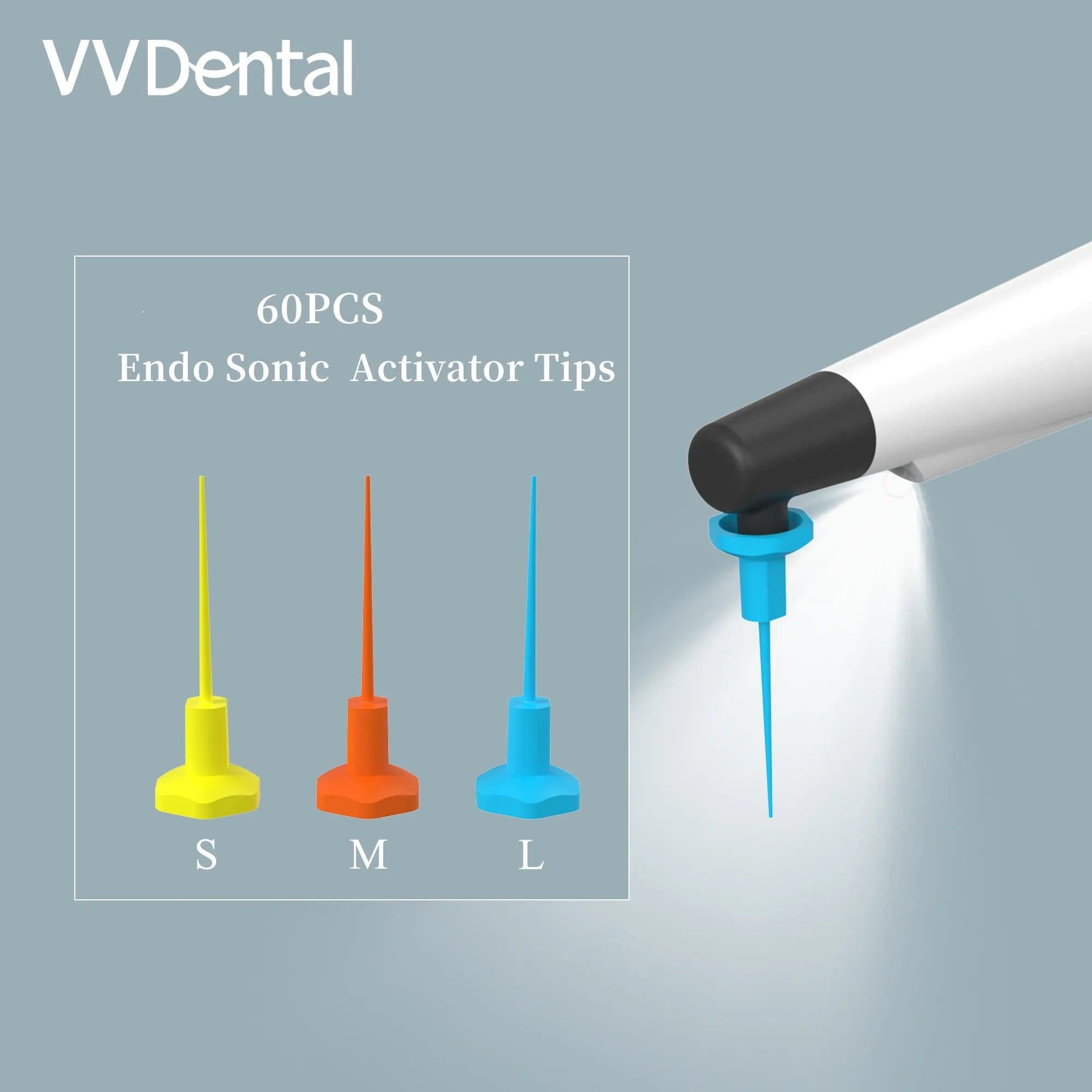 image-60 PCS/Set Dental Sonic Irrigator Tips Endo Sonic Activator Tips For Root Canal Dental Endodontics Instrument