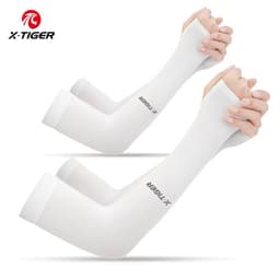image-X-TIGER Cycling Arm Sleeves Ice Fabric Anti-UV Sunscreen Running Cycling Sleeve Outdoor Sport Cycling Arm Warmers Men Women