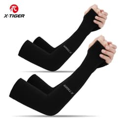 image-X-TIGER Cycling Arm Sleeves Ice Fabric Anti-UV Sunscreen Running Cycling Sleeve Outdoor Sport Cycling Arm Warmers Men Women