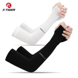 image-X-TIGER Cycling Arm Sleeves Ice Fabric Anti-UV Sunscreen Running Cycling Sleeve Outdoor Sport Cycling Arm Warmers Men Women