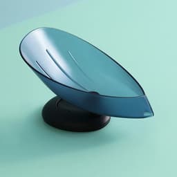 image-Leaf Shape Soap Box Drain Soap Holder Box Bathroom Accessories Toilet Laundry Soap Box Bathroom Supplies Bathroom Tray Gadgets