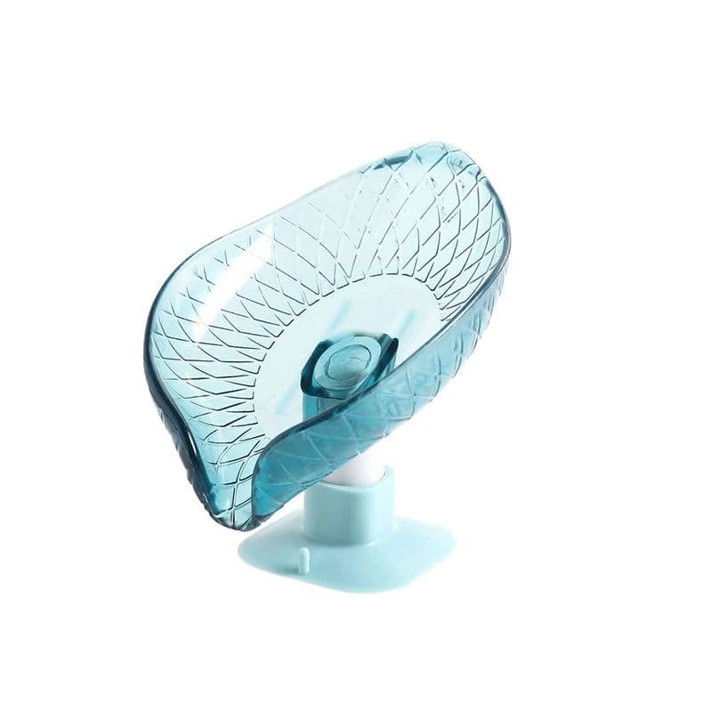 image-Leaf Shape Soap Box Drain Soap Holder Box Bathroom Accessories Toilet Laundry Soap Box Bathroom Supplies Bathroom Tray Gadgets
