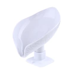 image-Leaf Shape Soap Box Drain Soap Holder Box Bathroom Accessories Toilet Laundry Soap Box Bathroom Supplies Bathroom Tray Gadgets
