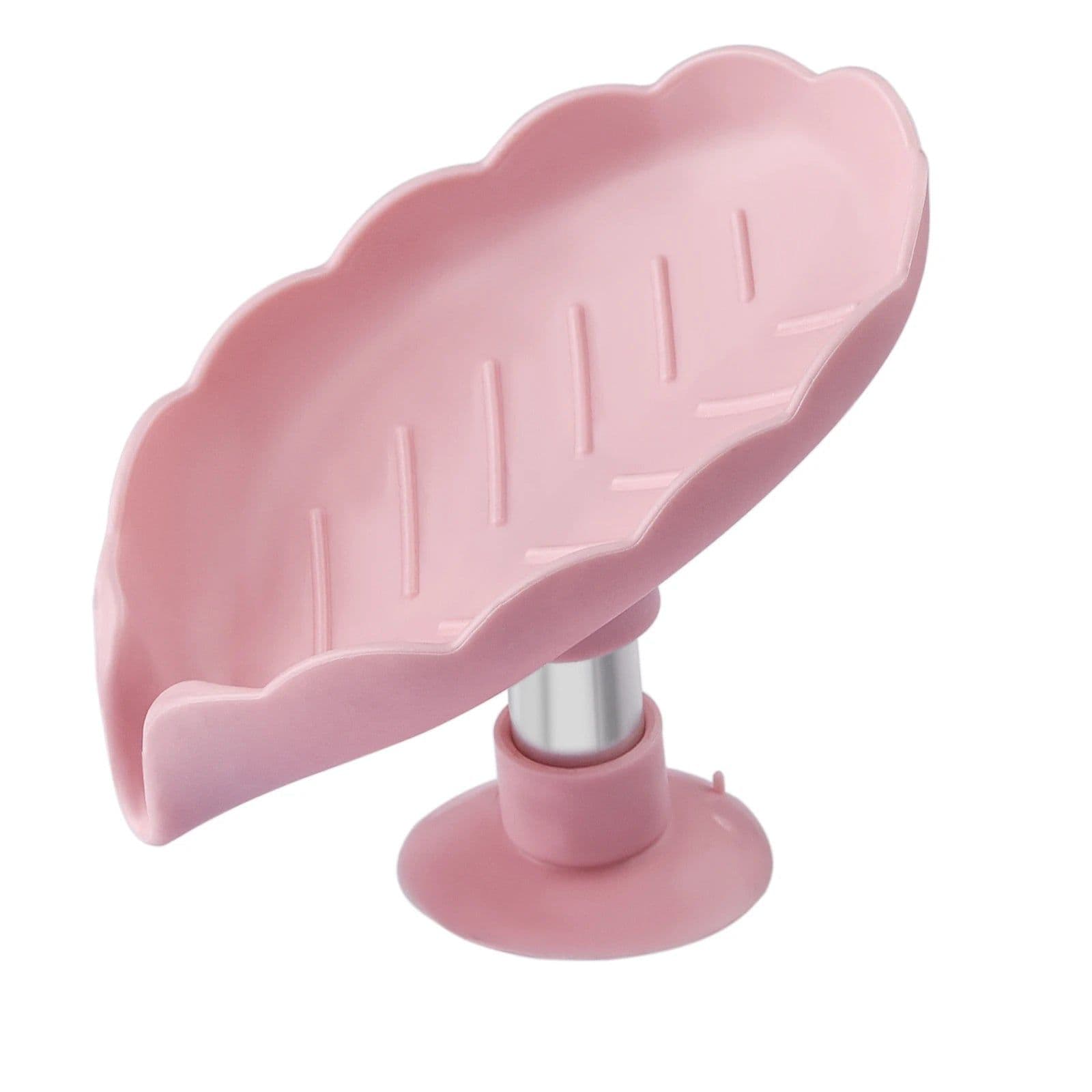 image-Leaf Shape Soap Box Drain Soap Holder Box Bathroom Accessories Toilet Laundry Soap Box Bathroom Supplies Bathroom Tray Gadgets