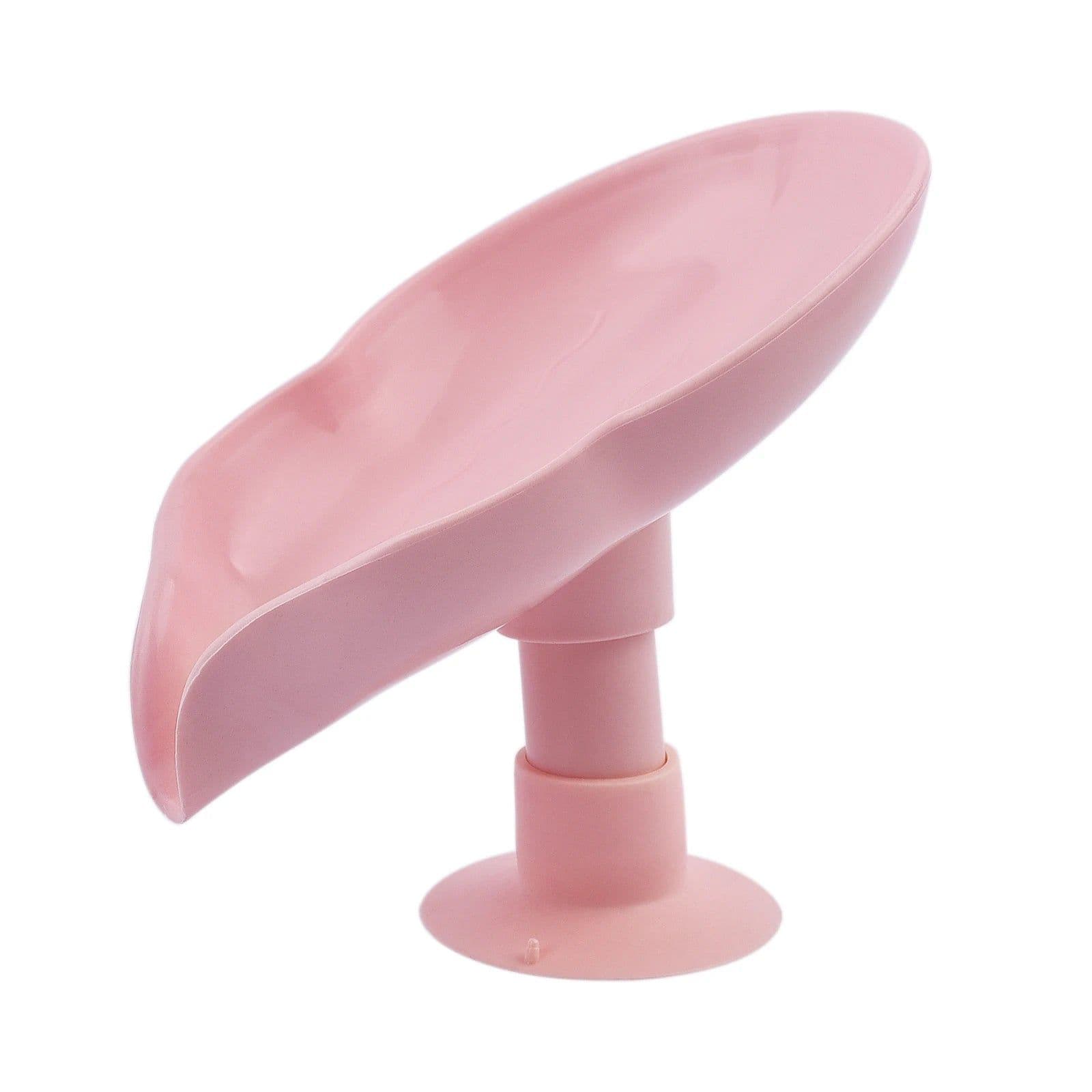 image-Leaf Shape Soap Box Drain Soap Holder Box Bathroom Accessories Toilet Laundry Soap Box Bathroom Supplies Bathroom Tray Gadgets